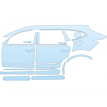 PAINT PROTECTION KIT - 2024 ACURA MDX PLATINUM ELITE DRIVER SIDE - PRECUT PPF CLEAR BRA WRAP