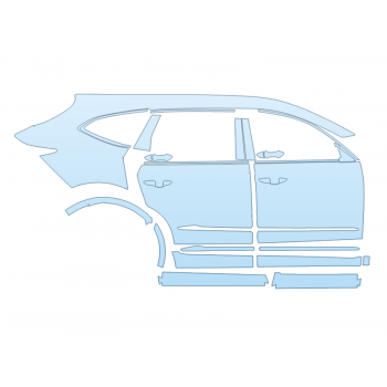 PAINT PROTECTION KIT - 2024 ACURA MDX PLATINUM ELITE PASSENGER SIDE - PRECUT PPF CLEAR BRA WRAP