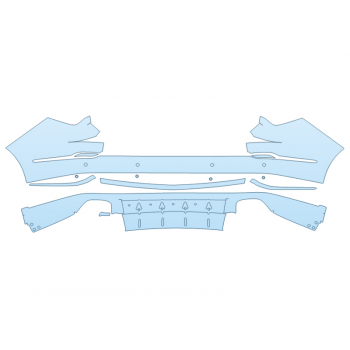 PAINT PROTECTION KIT - 2024 ACURA MDX TYPE S REAR BUMPER - SENSORS - PRECUT PPF CLEAR BRA WRAP