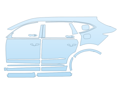 PAINT PROTECTION KIT - 2024 ACURA MDX TYPE S DRIVER SIDE - PRECUT PPF CLEAR BRA WRAP