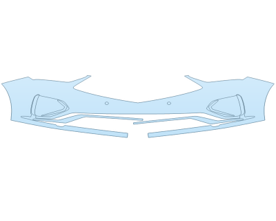 PAINT PROTECTION KIT - 2024 ACURA MDX TYPE S ADVANCE BUMPER - SENSORS - PRECUT PPF CLEAR BRA WRAP