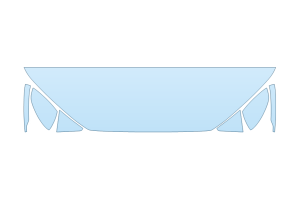 2027 AUDI A3 PREMIUM HOOD FENDERS MIRRORS 18 INCH - (WRAPPED EDGES)