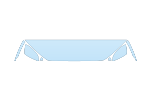 2027 AUDI A3 PREMIUM PLUS HOOD FENDERS MIRRORS 12 INCH - (WRAPPED EDGES)
