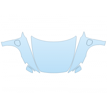 PAINT PROTECTION KIT - 2025 AUDI E TRON GT PREMIUM PLUS FULL HOOD FENDERS MIRRORS  - (WRAPPED EDGES) - PRECUT PPF CLEAR BRA WRAP