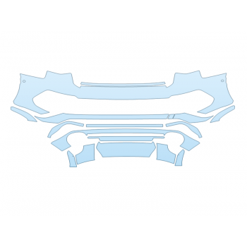 PAINT PROTECTION KIT - 2024 AUDI RS3 BASE REAR BUMPER - PRECUT PPF CLEAR BRA WRAP