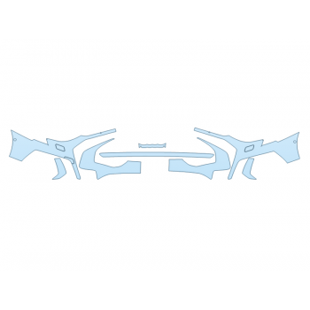 PAINT PROTECTION KIT - 2024 AUDI S3 PREMIUM BUMPER (MULTI PIECE) - SENSORS - PRECUT PPF CLEAR BRA WRAP