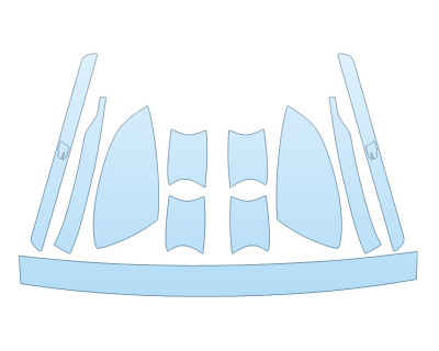 2024 AUDI S3 PREMIUM REAR BUMPER - MIRRORS - DOOR CUPS