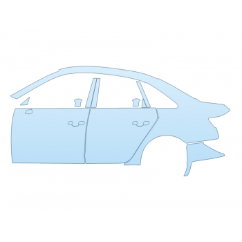 PAINT PROTECTION KIT - 2025 AUDI S4 PREMIUM PLUS DRIVER SIDE - PRECUT PPF CLEAR BRA WRAP
