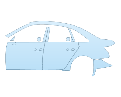 PAINT PROTECTION KIT - 2025 AUDI S4 PREMIUM PLUS DRIVER SIDE - PRECUT PPF CLEAR BRA WRAP