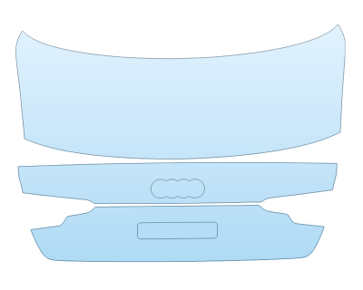 PAINT PROTECTION KIT - 2025 AUDI S4 PREMIUM PLUS TRUNK - W/O EMBLEMS - PRECUT PPF CLEAR BRA WRAP