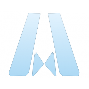 Precut PPF Kit – Clear Bra Paint Protection Film PAINT PROTECTION KIT - 2024 AUDI S5 SPORTBACK PREMIUM PLUS B PILLARS - PRECUT PPF CLEAR BRA WRAP