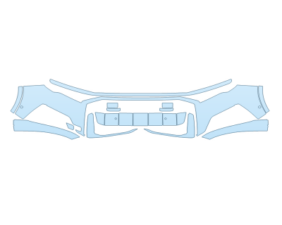 PAINT PROTECTION KIT - 2024 AUDI SQ7 BASE BUMPER - SENSORS - PRECUT PPF CLEAR BRA WRAP
