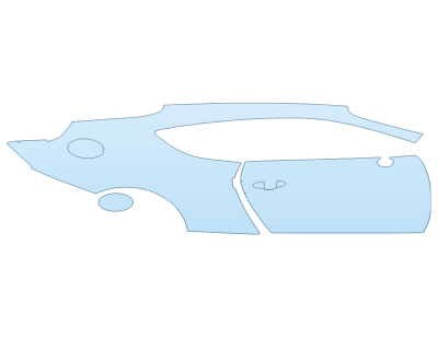 PAINT PROTECTION KIT - 2024 BENTLEY GT AZURE PASSENGER SIDE - PRECUT PPF CLEAR BRA WRAP