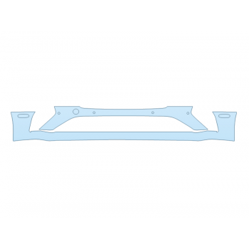 PAINT PROTECTION KIT - 2024 BENTLEY GT MULLINER BUMPER - SENSORS - PRECUT PPF CLEAR BRA WRAP