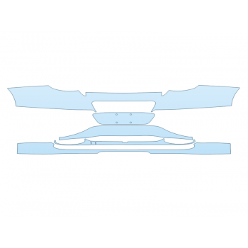 PAINT PROTECTION KIT - 2024 BENTLEY GT MULLINER REAR BUMPER - PRECUT PPF CLEAR BRA WRAP