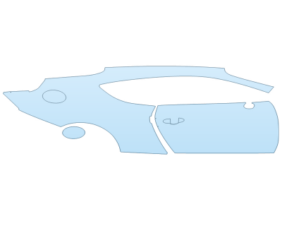 PAINT PROTECTION KIT - 2024 BENTLEY GT MULLINER PASSENGER SIDE - PRECUT PPF CLEAR BRA WRAP