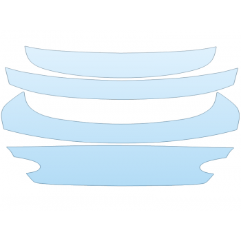 PAINT PROTECTION KIT - 2024 BENTLEY GT MULLINER TRUNK - W/O BADGING - PRECUT PPF CLEAR BRA WRAP