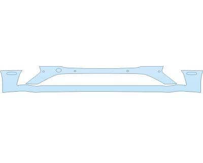 PAINT PROTECTION KIT - 2024 BENTLEY GT S BUMPER - SENSORS - PRECUT PPF CLEAR BRA WRAP