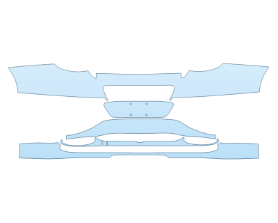 PAINT PROTECTION KIT - 2024 BENTLEY GT S REAR BUMPER - PRECUT PPF CLEAR BRA WRAP