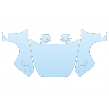 Precut PPF Kit – Clear Bra Paint Protection Film PAINT PROTECTION KIT - 2024 BENTLEY GT S FULL HOOD FENDERS MIRRORS  - (WRAPPED EDGES) - PRECUT PPF CLEAR BRA WRAP