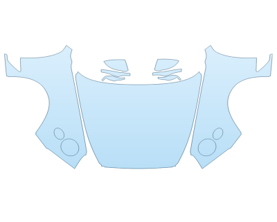 PAINT PROTECTION KIT - 2024 BENTLEY GT S FULL HOOD FENDERS MIRRORS  - (WRAPPED EDGES) - PRECUT PPF CLEAR BRA WRAP