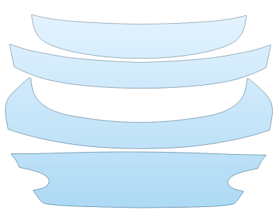 PAINT PROTECTION KIT - 2024 BENTLEY GT S TRUNK - W/O BADGING - PRECUT PPF CLEAR BRA WRAP