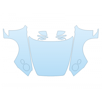 PAINT PROTECTION KIT - 2024 BENTLEY GT SPEED EDITION 12 FULL HOOD FENDERS MIRRORS  - (WRAPPED EDGES) - PRECUT PPF CLEAR BRA WRAP