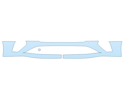 PAINT PROTECTION KIT - 2024 BENTLEY GTC A BUMPER - PRECUT PPF CLEAR BRA WRAP