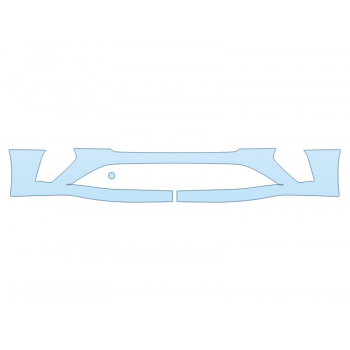 PAINT PROTECTION KIT - 2024 BENTLEY GTC S BUMPER - PRECUT PPF CLEAR BRA WRAP
