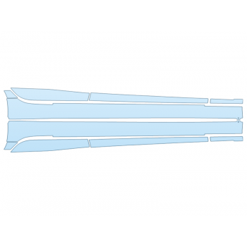 PAINT PROTECTION KIT - 2024 BMW 330E XDRIVE ROCKERS - PRECUT PPF CLEAR BRA WRAP