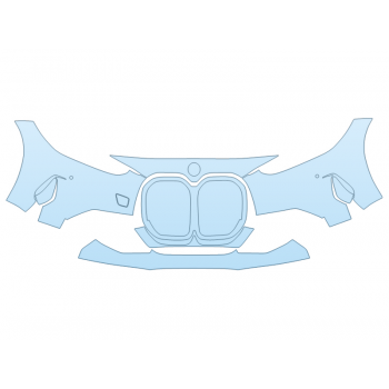 PAINT PROTECTION KIT - 2025 BMW 4 SERIES 430I CONVERTIBLE BUMPER - SENSORS - PRECUT PPF CLEAR BRA WRAP