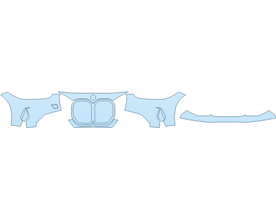 PAINT PROTECTION KIT - 2024 BMW 4 SERIES 430I XDRIVE COUPE BUMPER (MULTI PIECE) - PRECUT PPF CLEAR BRA WRAP