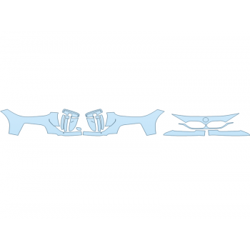 PAINT PROTECTION KIT - 2024 BMW 4 SERIES 440I CONVERTIBLE BUMPER (MULTI PIECE) - PRECUT PPF CLEAR BRA WRAP