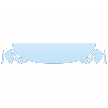 PAINT PROTECTION KIT - 2024 BMW 4 SERIES 440I CONVERTIBLE HOOD FENDERS MIRRORS 18 INCH - (WRAPPED EDGES) - PRECUT PPF CLEAR BRA WRAP