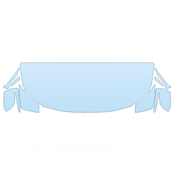 PAINT PROTECTION KIT - 2024 BMW 4 SERIES 440I XDRIVE COUPE HOOD FENDERS MIRRORS 24 INCH - (WRAPPED EDGES) - PRECUT PPF CLEAR BRA WRAP