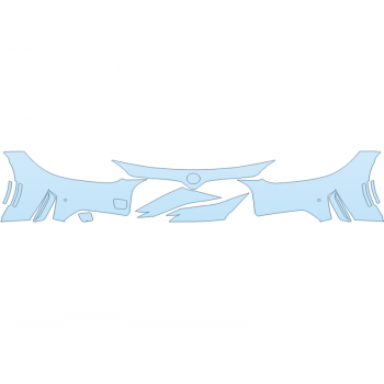 Precut PPF Kit – Clear Bra Paint Protection Film PAINT PROTECTION KIT - 2025 BMW I4 EDRIVE 35 BUMPER (MULTI PIECE) - SENSORS - PRECUT PPF CLEAR BRA WRAP