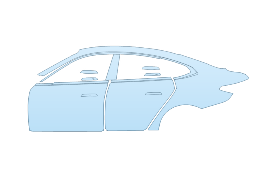 Precut PPF Kit – Clear Bra Paint Protection Film PAINT PROTECTION KIT - 2026 BMW I4 EDRIVE 35 DRIVER SIDE - PRECUT PPF CLEAR BRA WRAP