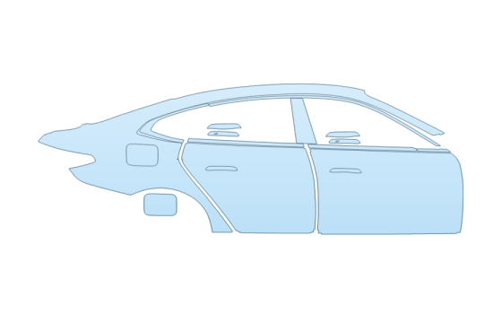 Precut PPF Kit – Clear Bra Paint Protection Film PAINT PROTECTION KIT - 2026 BMW I4 EDRIVE 35 PASSENGER SIDE - PRECUT PPF CLEAR BRA WRAP