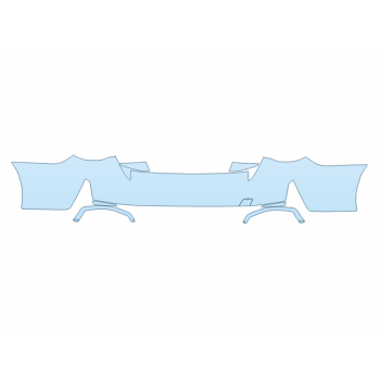 PAINT PROTECTION KIT - 2024 BMW I4 EDRIVE 40 REAR BUMPER - PRECUT PPF CLEAR BRA WRAP