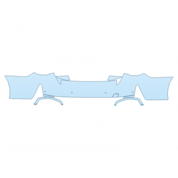 PAINT PROTECTION KIT - 2024 BMW I4 EDRIVE 40 REAR BUMPER - SENSORS - PRECUT PPF CLEAR BRA WRAP