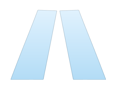 Precut PPF Kit – Clear Bra Paint Protection Film PAINT PROTECTION KIT - 2024 BMW I4 EDRIVE 40 B PILLARS - PRECUT PPF CLEAR BRA WRAP