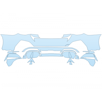 PAINT PROTECTION KIT - 2025 BMW I4 M50 REAR BUMPER - PRECUT PPF CLEAR BRA WRAP
