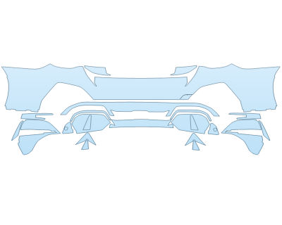 PAINT PROTECTION KIT - 2024 BMW I4 M50 REAR BUMPER - PRECUT PPF CLEAR BRA WRAP