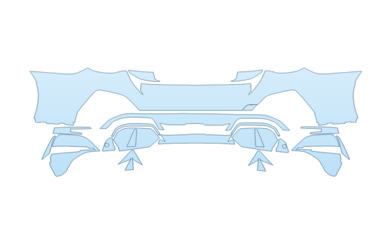 PAINT PROTECTION KIT - 2026 BMW I4 M50 REAR BUMPER - PRECUT PPF CLEAR BRA WRAP
