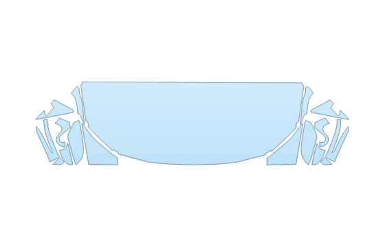 PAINT PROTECTION KIT - 2026 BMW I4 M50 HOOD FENDERS MIRRORS 24 INCH - (WRAPPED EDGES) - PRECUT PPF CLEAR BRA WRAP