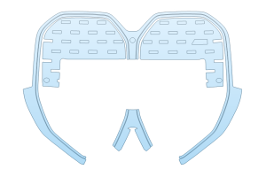 2026 BMW I4 M50 PLATE CUT OUT - GRILL - WITH CAMERA