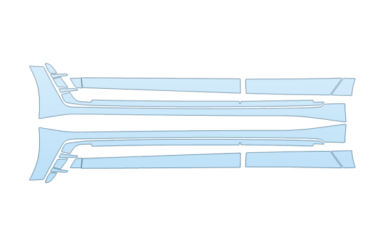 Precut PPF Kit – Clear Bra Paint Protection Film PAINT PROTECTION KIT - 2026 BMW I4 M50 ROCKERS - PRECUT PPF CLEAR BRA WRAP