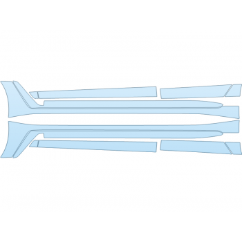 PAINT PROTECTION KIT - 2024 BMW I4 XDRIVE 40 ROCKERS - PRECUT PPF CLEAR BRA WRAP