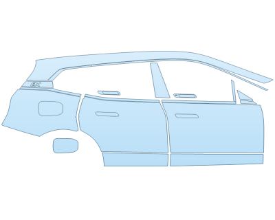 PAINT PROTECTION KIT - 2025 BMW IX XDRIVE50 SHADOWLINE PASSENGER SIDE - PRECUT PPF CLEAR BRA WRAP