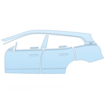 PAINT PROTECTION KIT - 2025 BMW IX XDRIVE50 SPORT DRIVER SIDE - PRECUT PPF CLEAR BRA WRAP